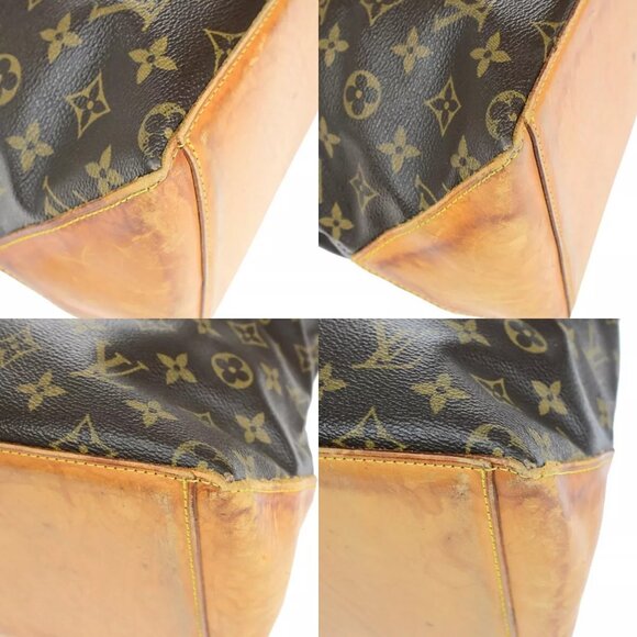 LOUIS VUITTON Cabas Mezzo Shoulder Bag Monogram Leather Brown - Picture 7 of 16